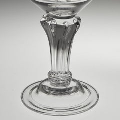 Georgian Champagne Glass with Pedestal Stem c1750