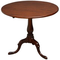 Georgian Pedestal Tilt-Top Table in Mahogany