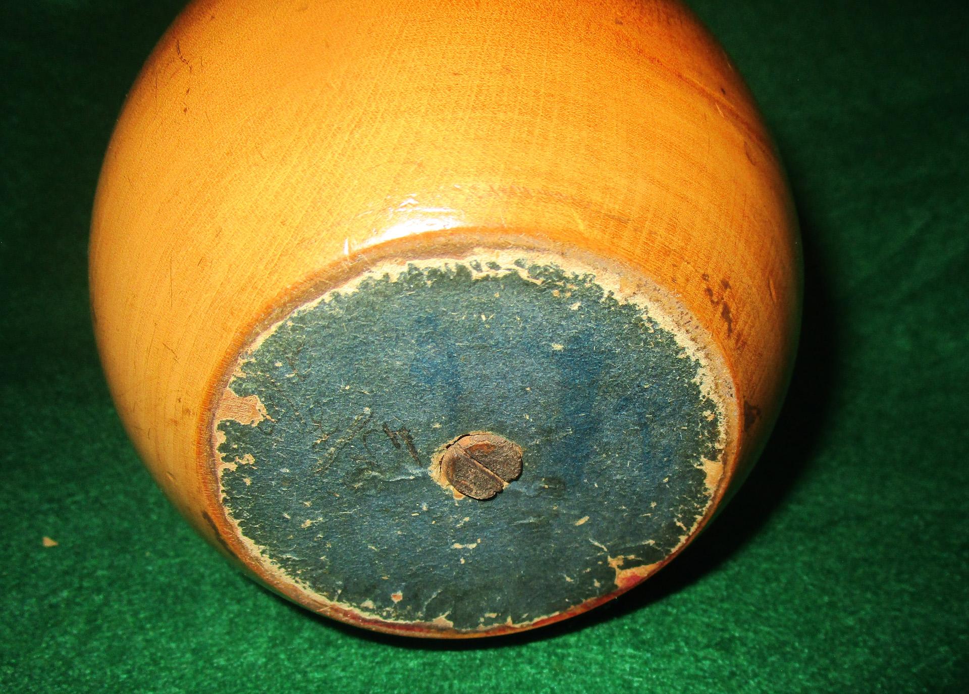 Apfelförmige Treen-Teedose aus der georgianischen Periode (Frühes 19. Jahrhundert) im Angebot