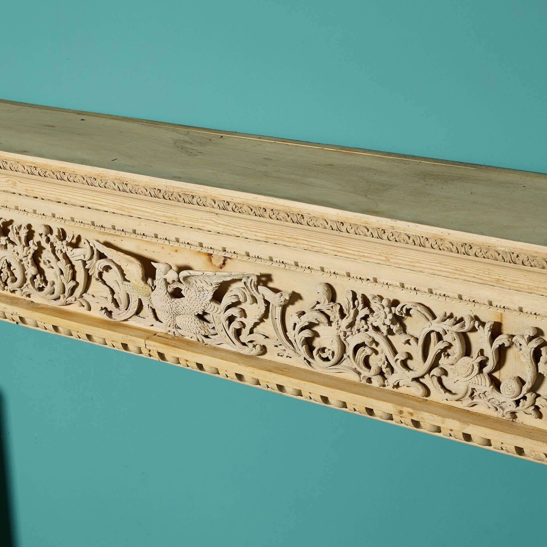 18th Century Georgian Period Carved Fireplace Surround For Sale