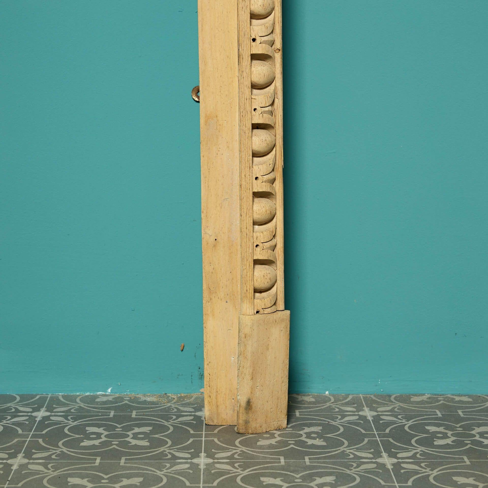 Pine Georgian Period Carved Fireplace Surround For Sale