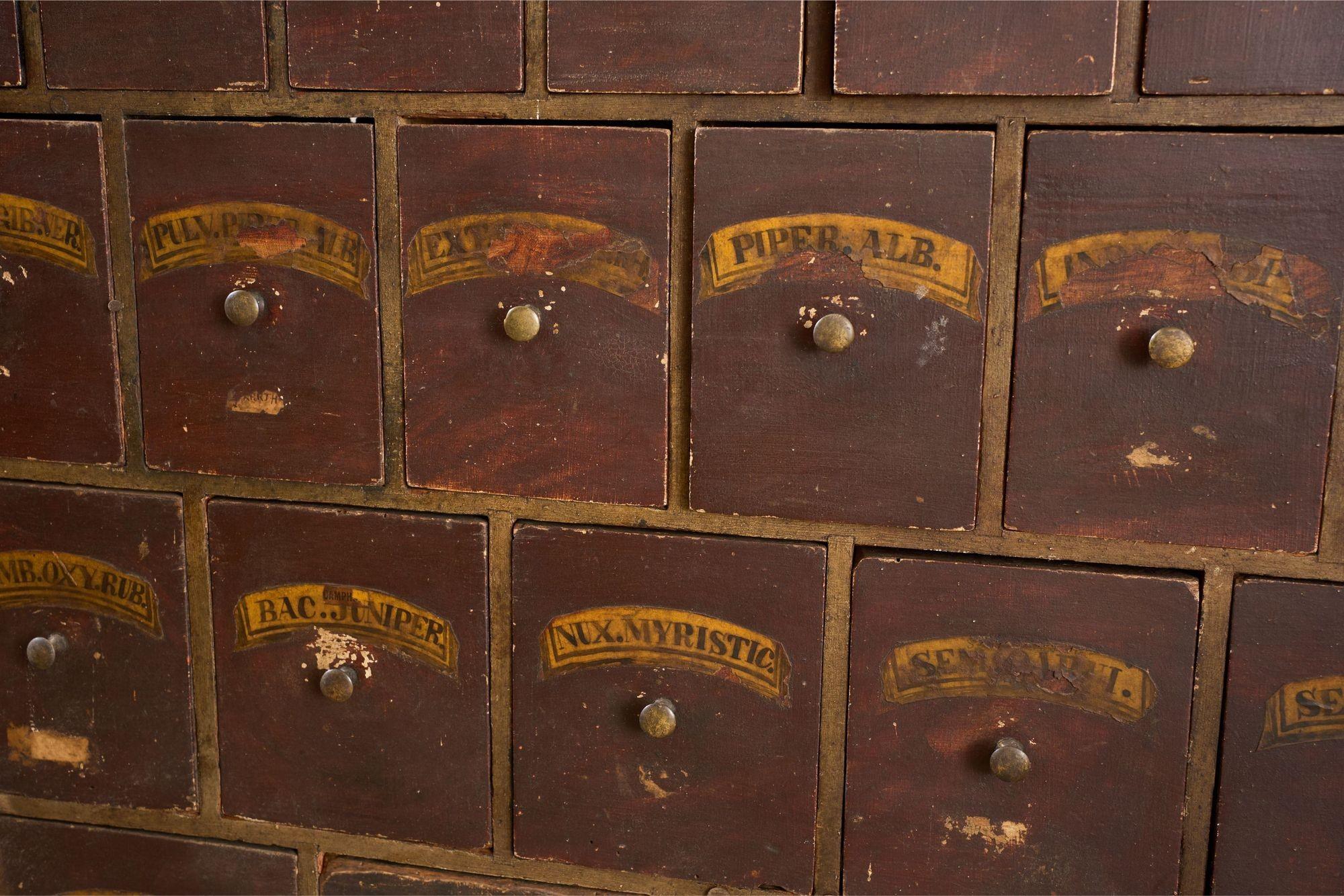 19th Century Georgian period Chemist Apothecary drawers - No2 For Sale