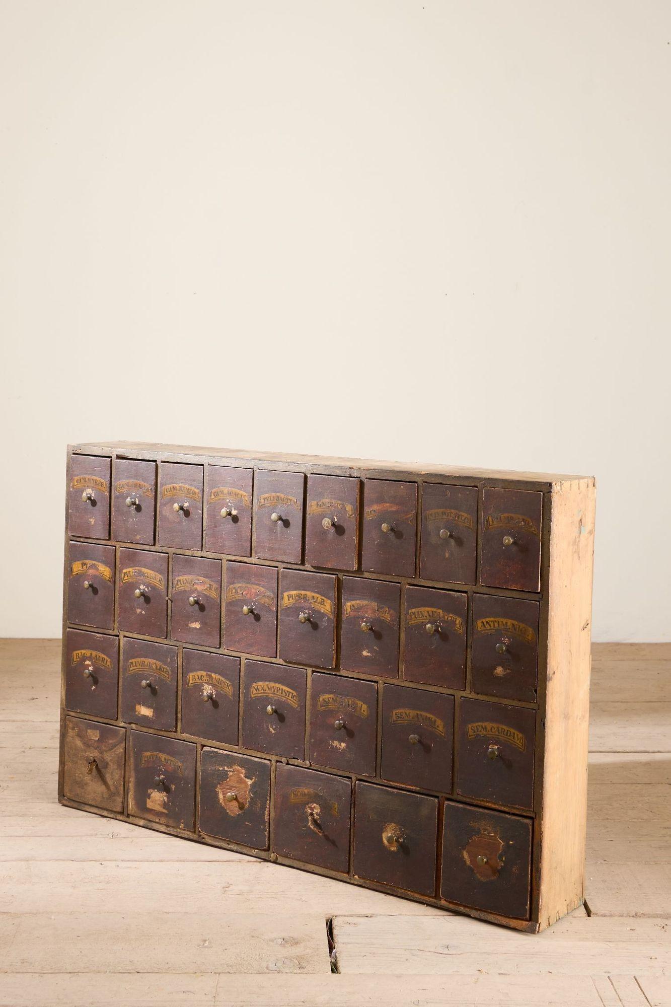 Georgian period Chemist Apothecary drawers - No2 For Sale 3