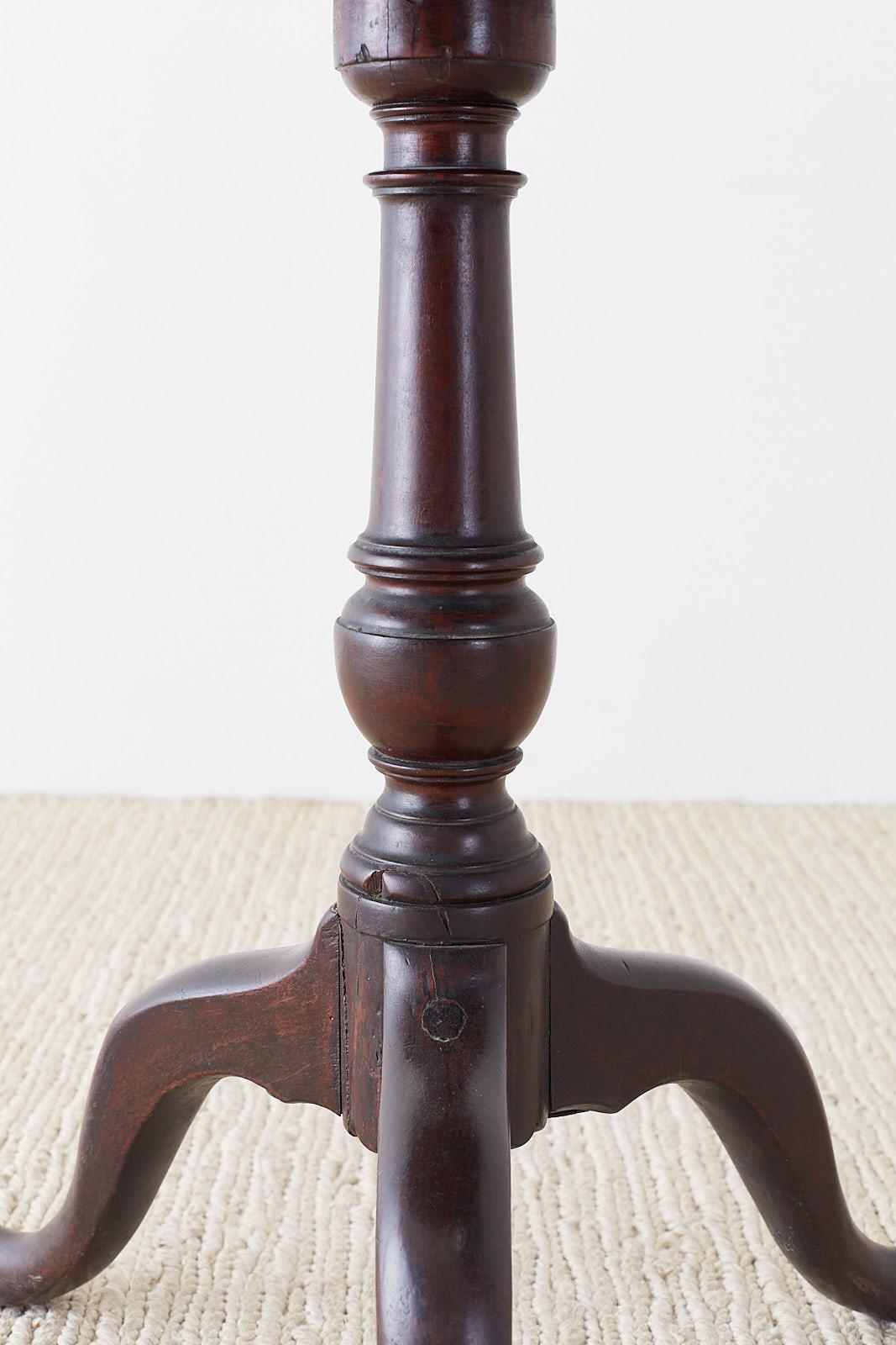 Hand-Crafted Georgian Period Mahogany Round Tripod Table