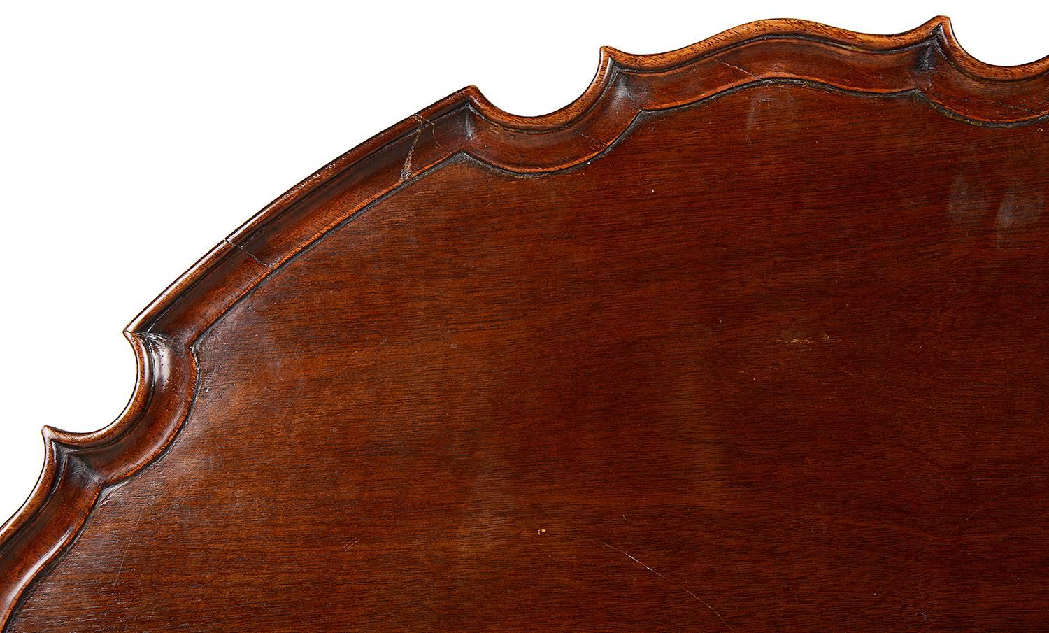 George III Georgian Period Mahogany Tripod Table, 19th Century