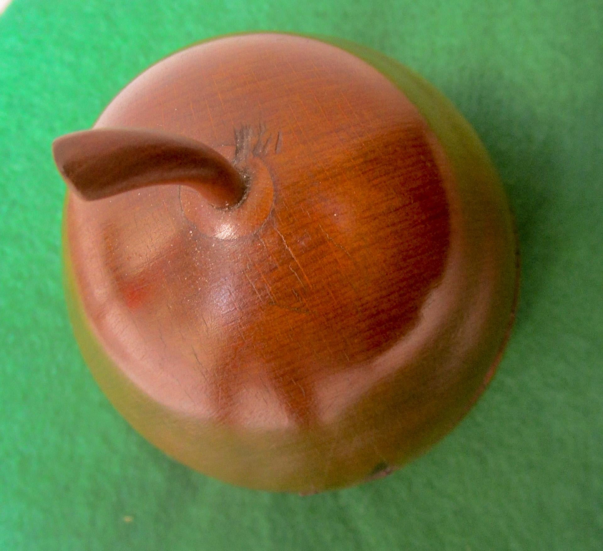 English Georgian Period Pear Shaped Treen Tea Caddy For Sale