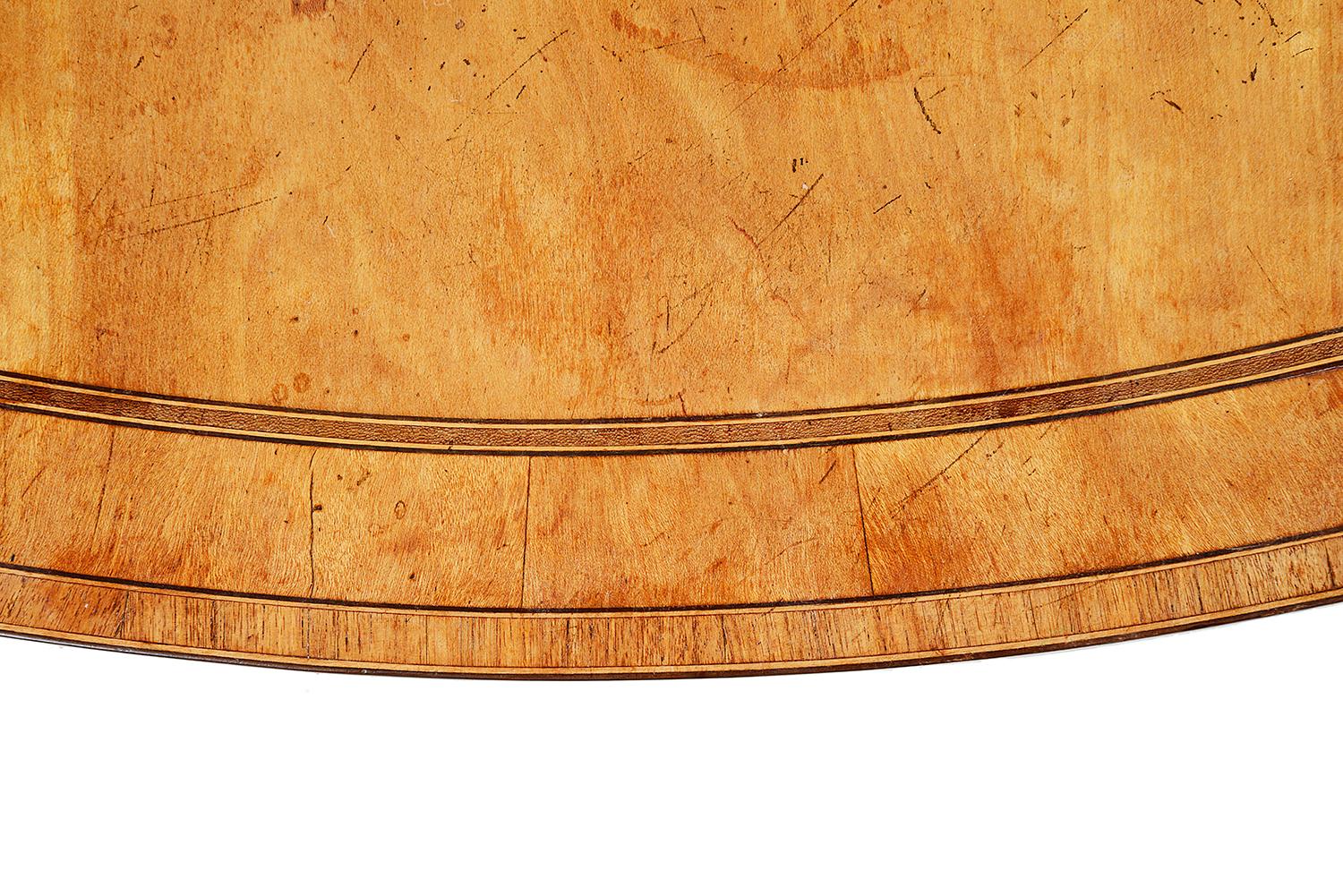Legno di seta Tavolo Pembroke in legno satinato di epoca georgiana, XVIII secolo in vendita