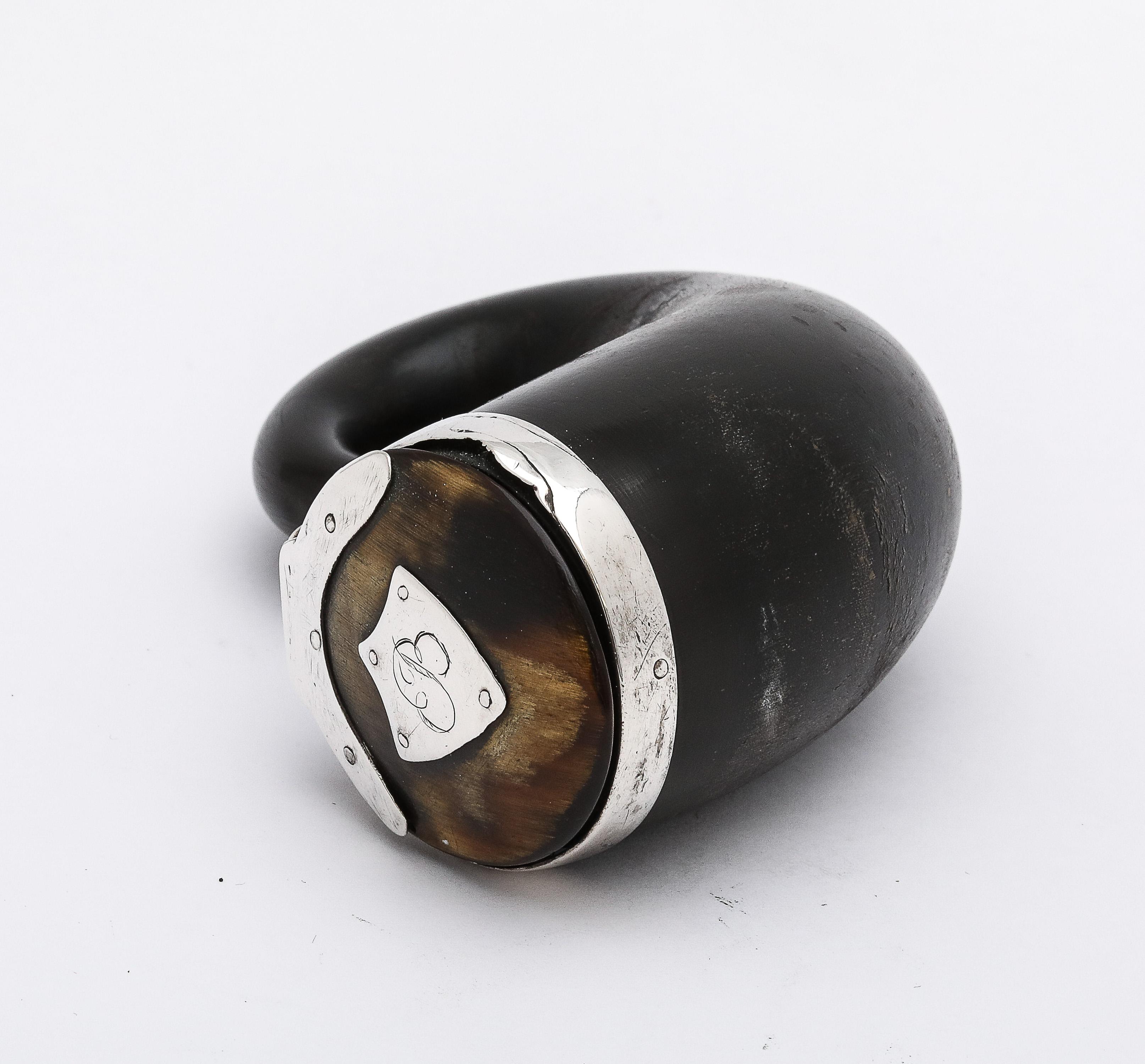 Georgian Period Scottish Sterling Silver-Mounted Snuff Mull With Hinged Lid 5