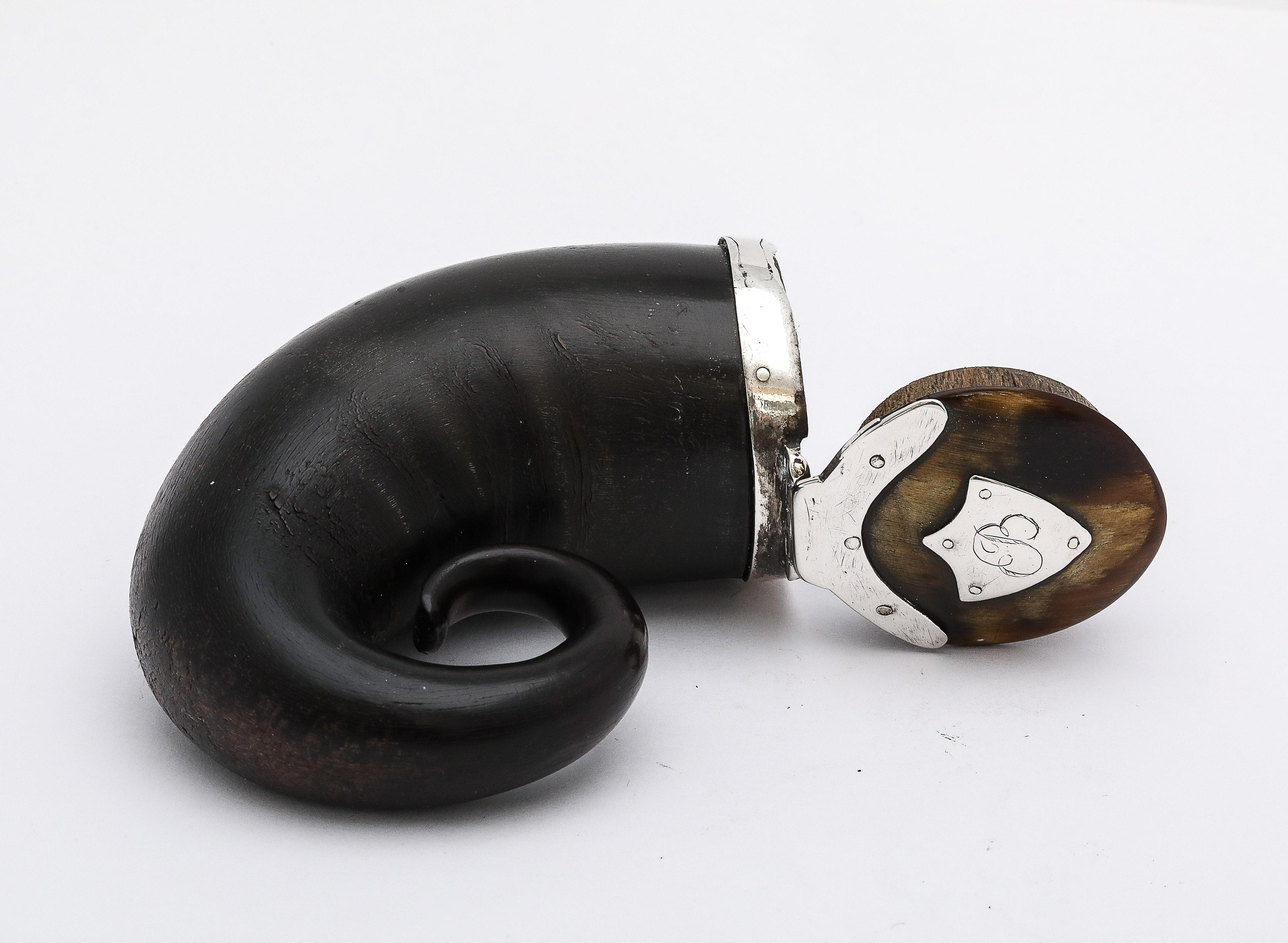 Georgian Period Scottish Sterling Silver-Mounted Snuff Mull With Hinged Lid 7