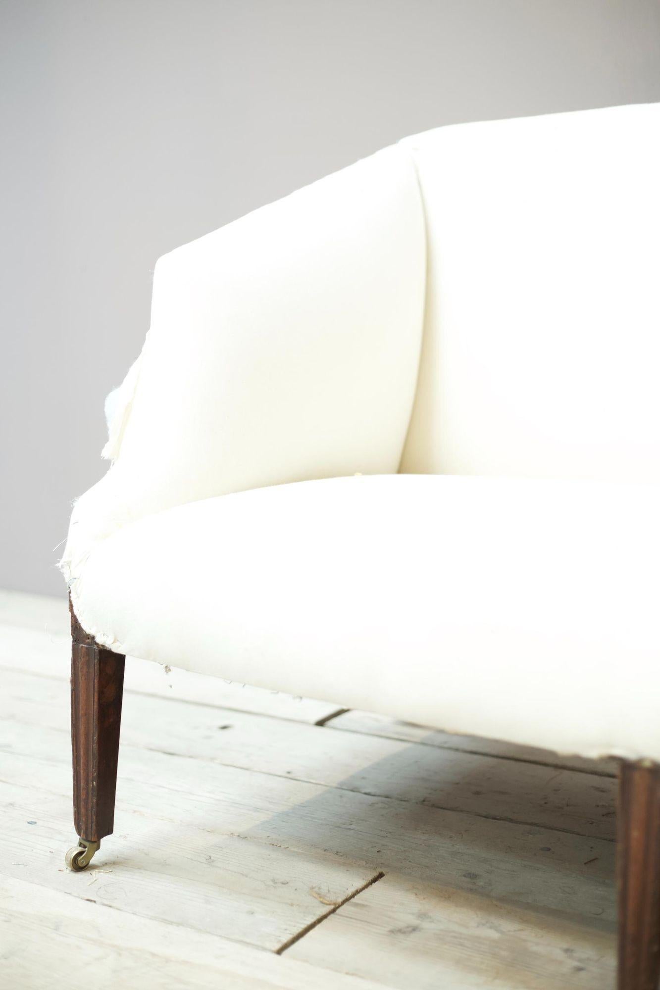 19th Century Georgian Period Sofa with Angled Sides