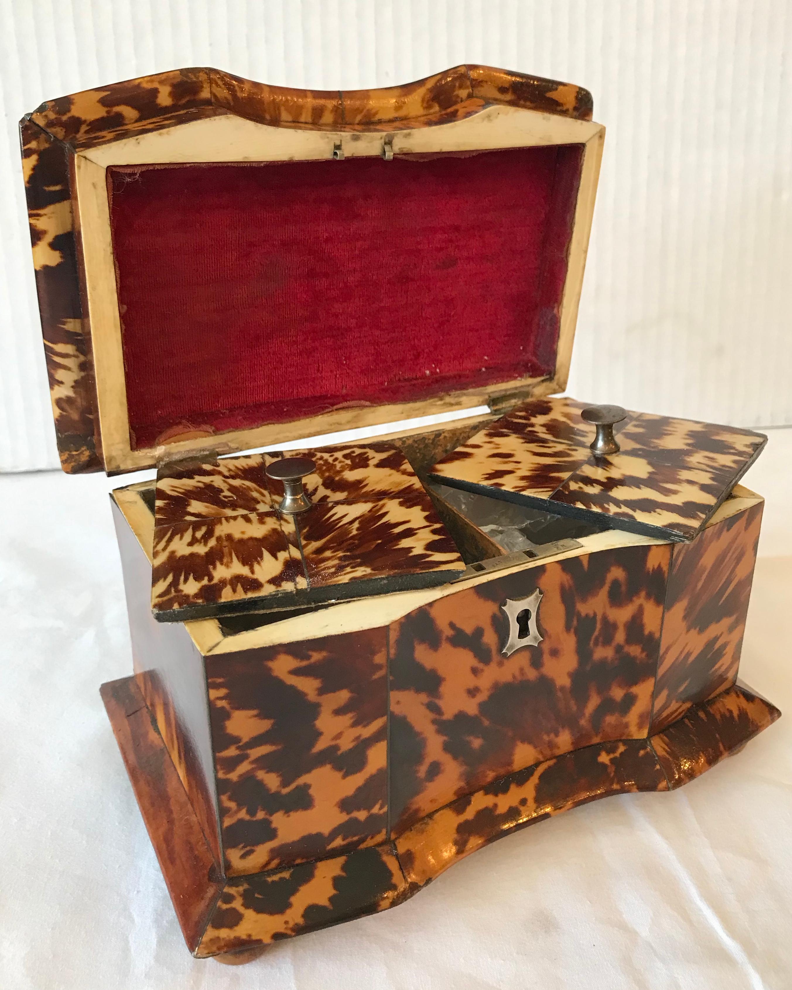 Georgian Period Tea Caddy with 