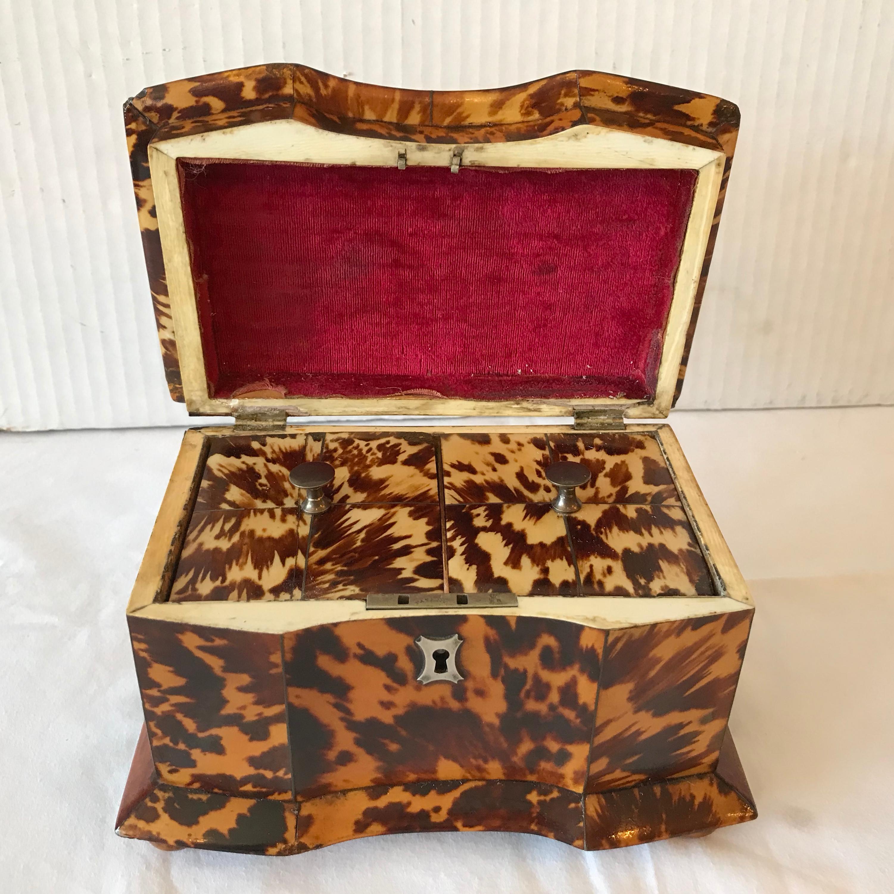 Georgian Period Tea Caddy with 