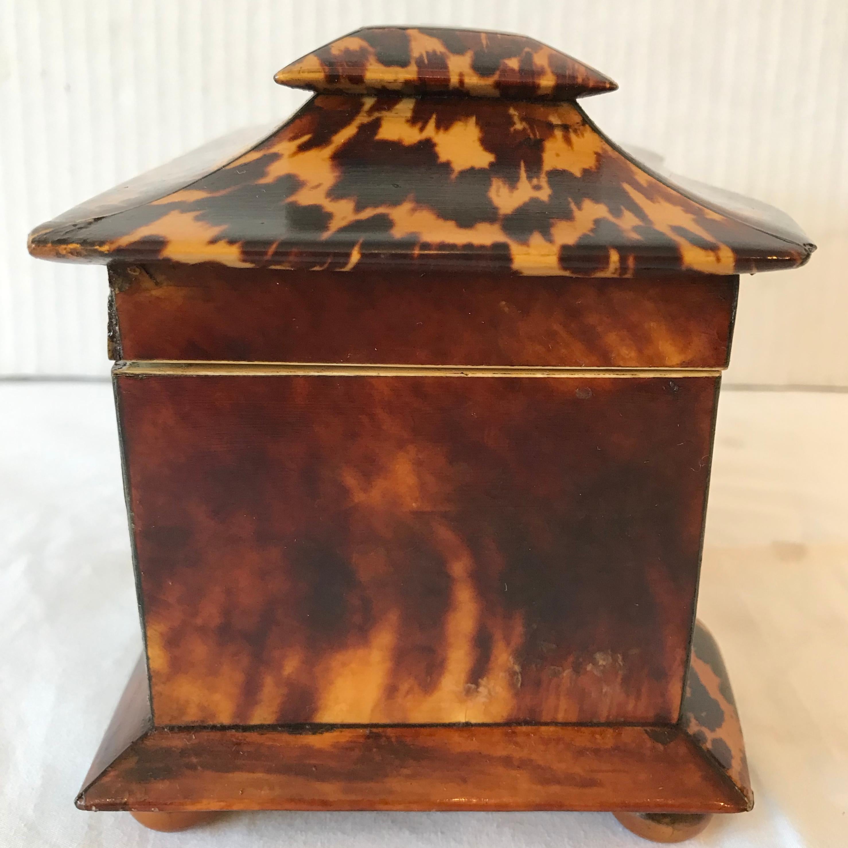 Georgian Period Tea Caddy with 