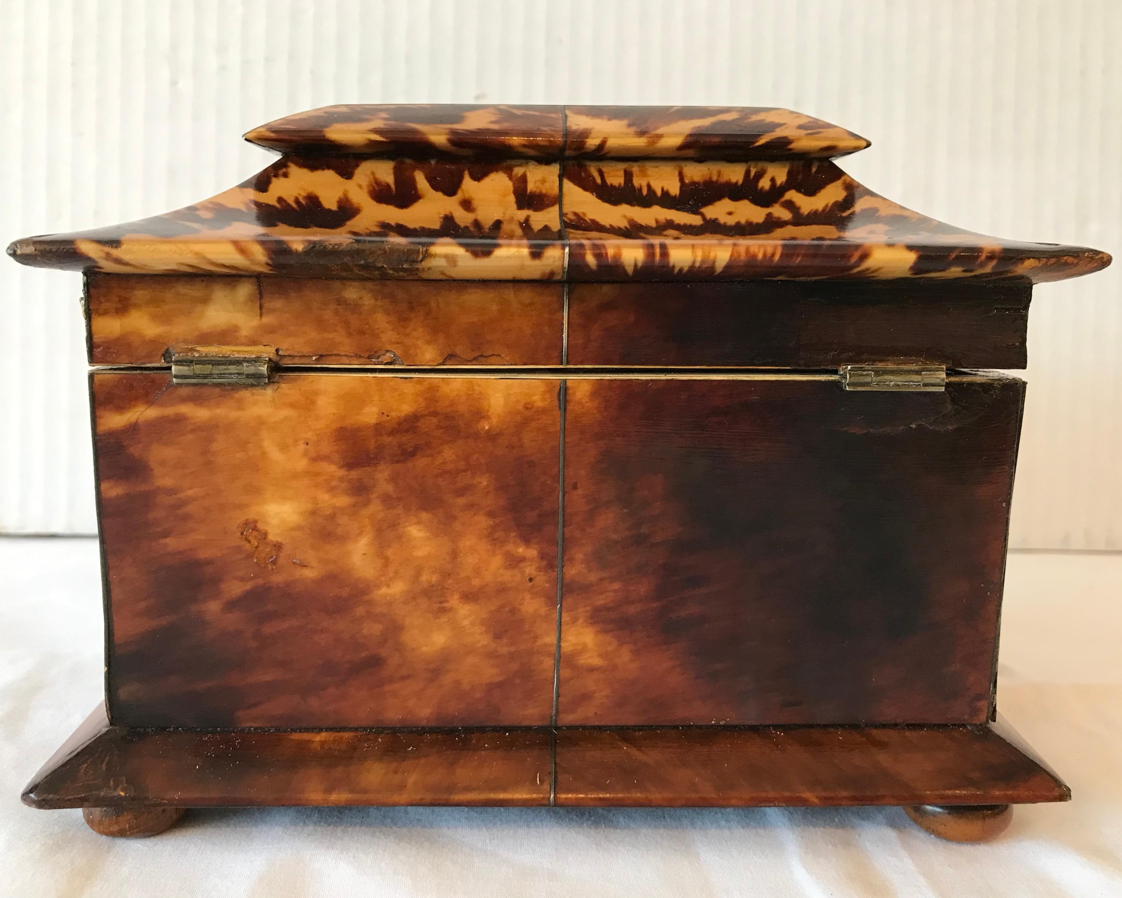Georgian Period Tea Caddy with 