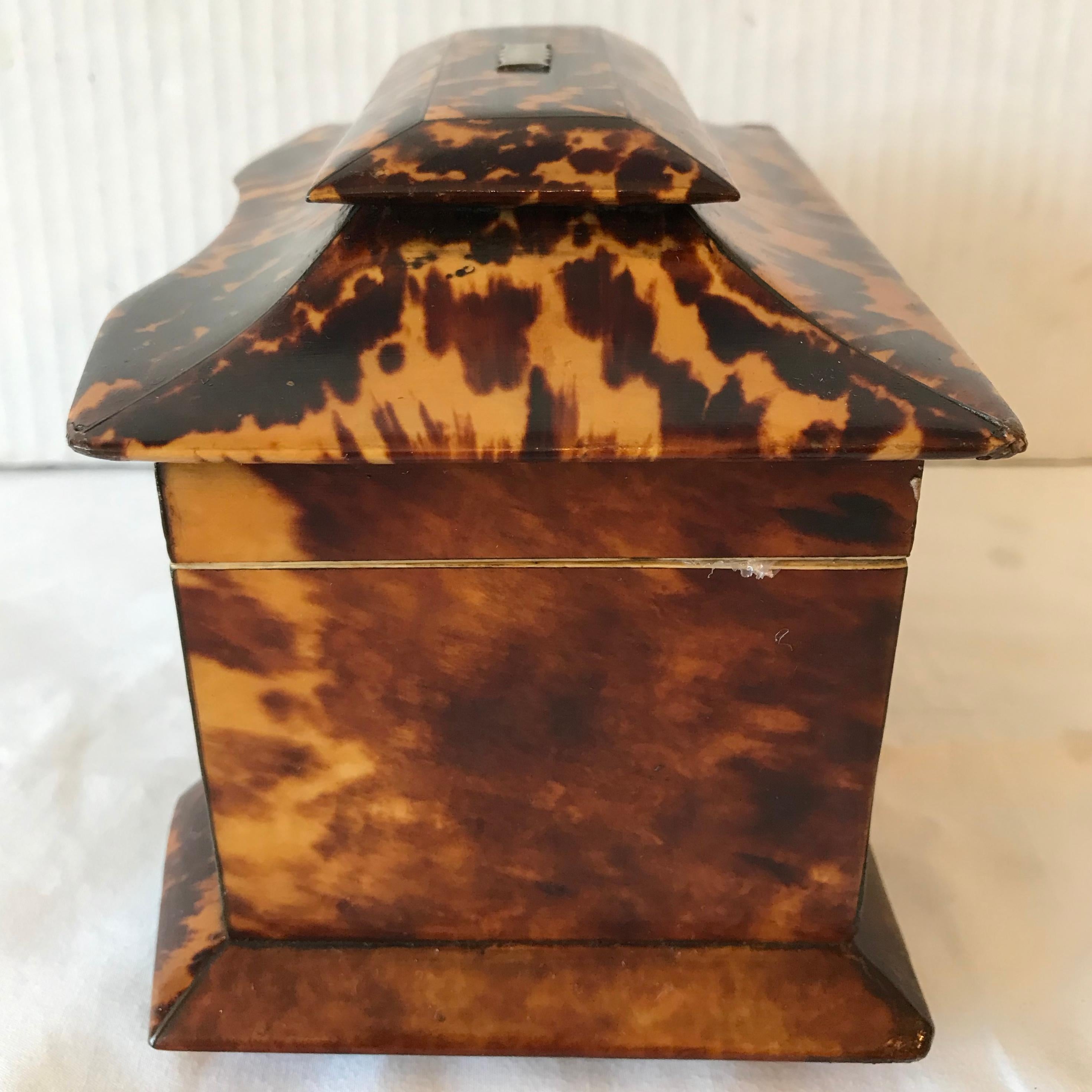 Georgian Period Tea Caddy with 
