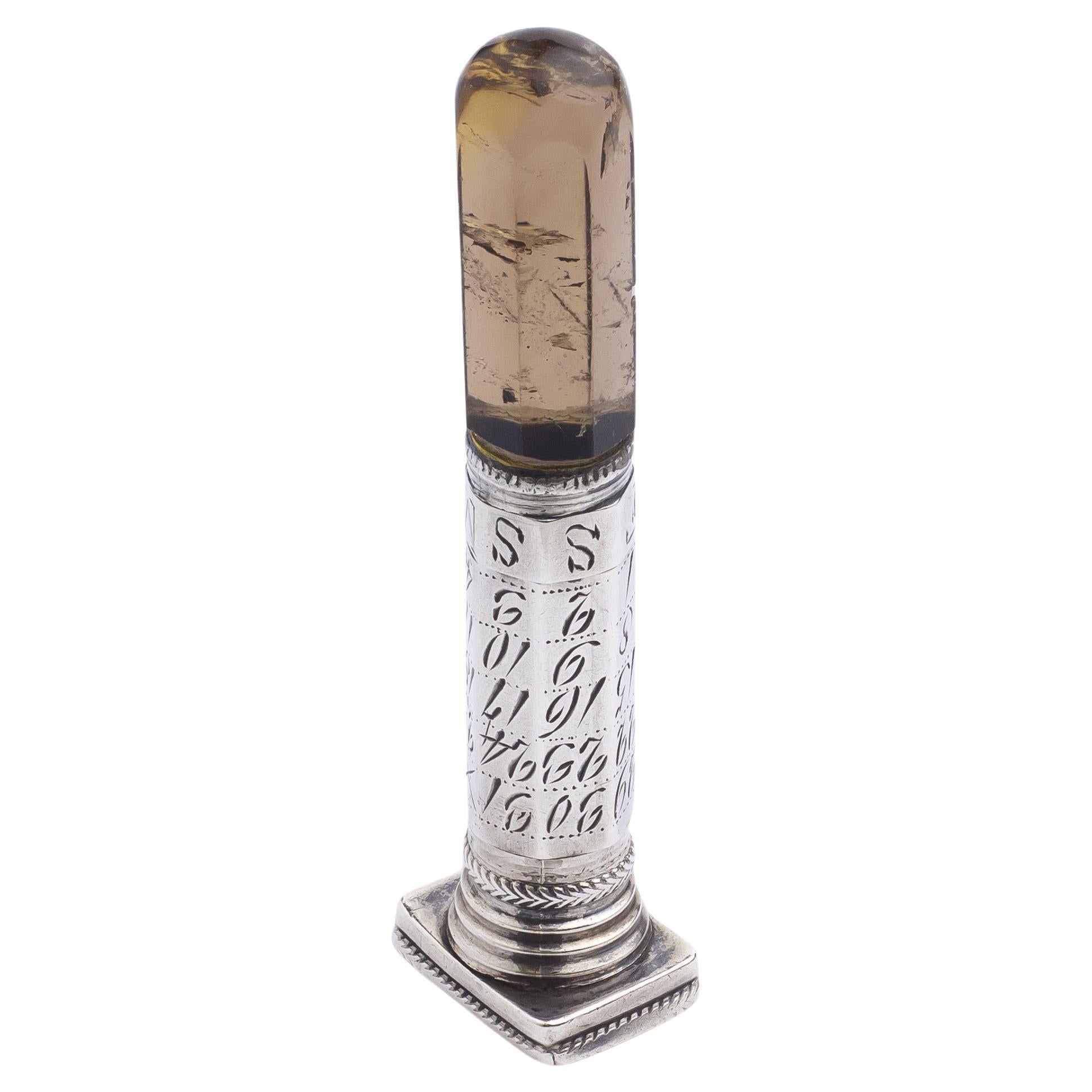 Georgian Perpetual Calendar Desk Seal For Sale
