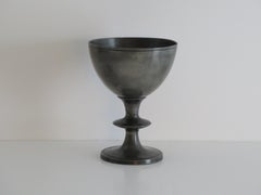 Cáliz georgiano de peltre con punta de cuchillo, inglés S. XVIII Circa 1770