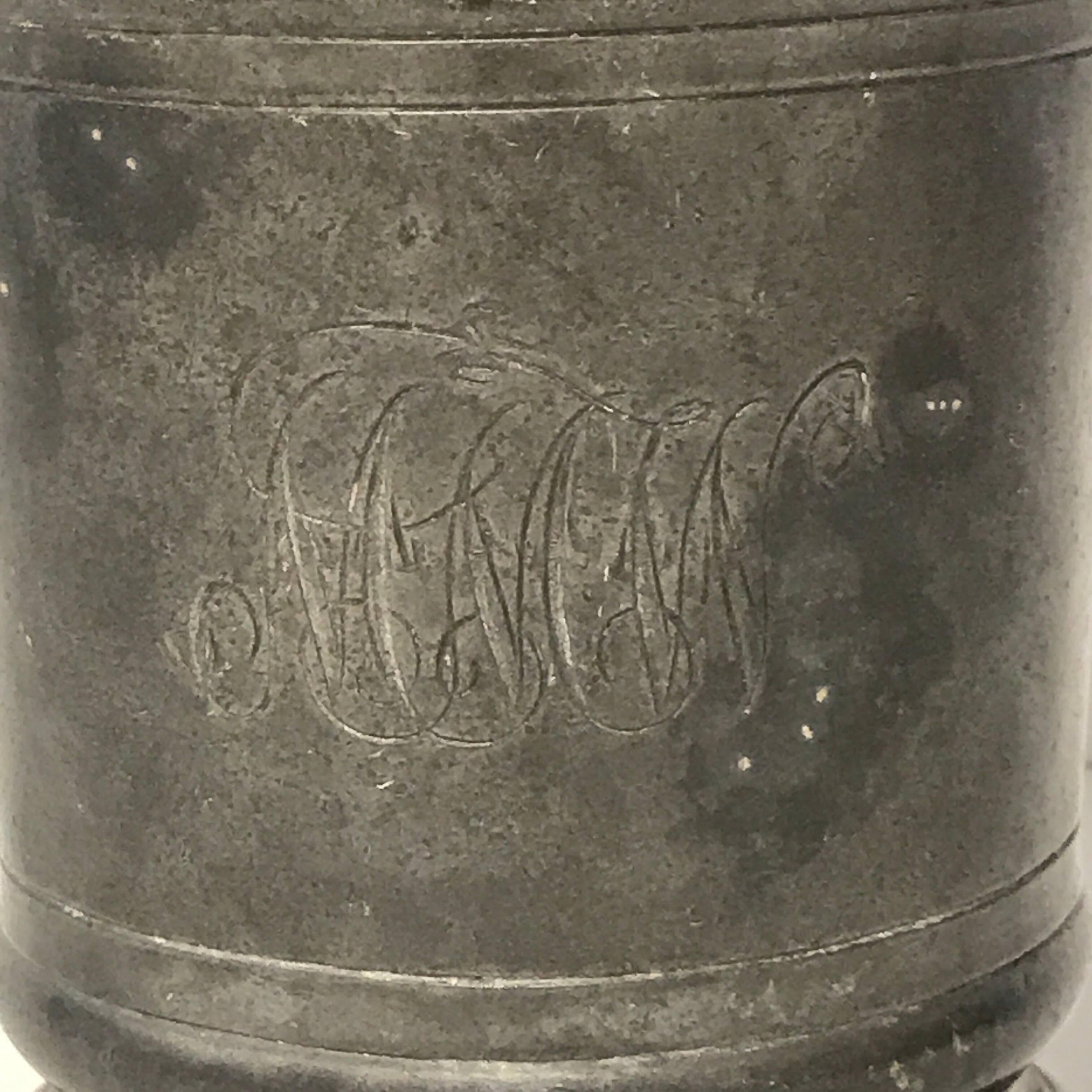 Georgian Pewter Measure from the Hope Inn, by Edward J Wilderness Row For Sale 1