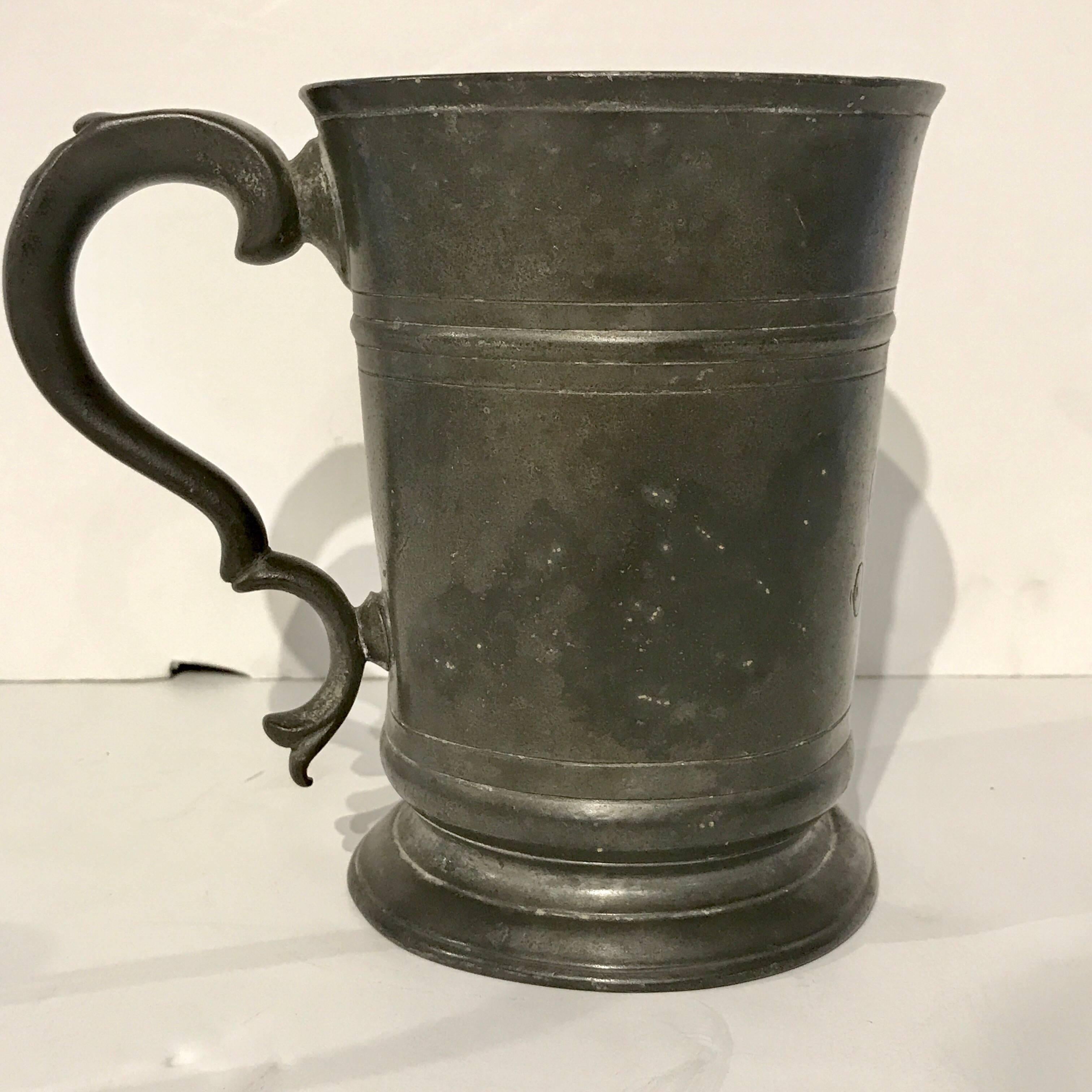 Georgian Pewter Measure from the Hope Inn, by Edward J Wilderness Row For Sale 2