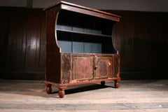 Georgian Pine Bookcase in Original Paint, Dry Scraped Circa. 1810