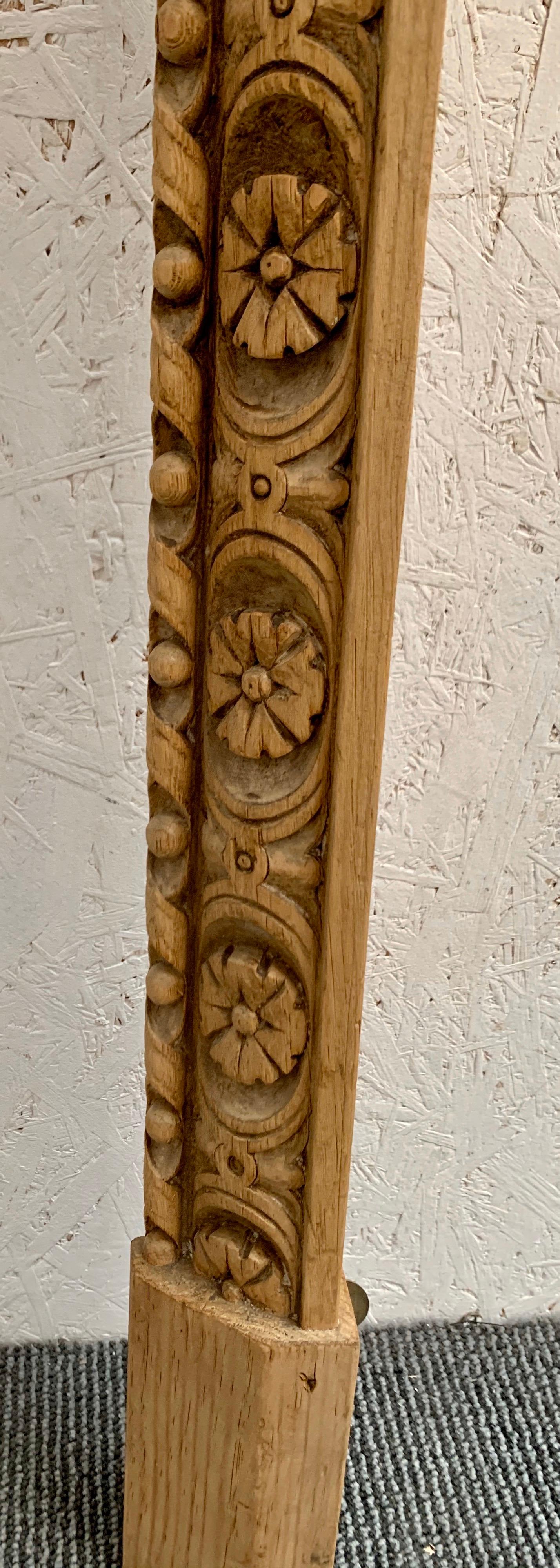 Georgian Pine Hand Carved Fireplace Mantel 5