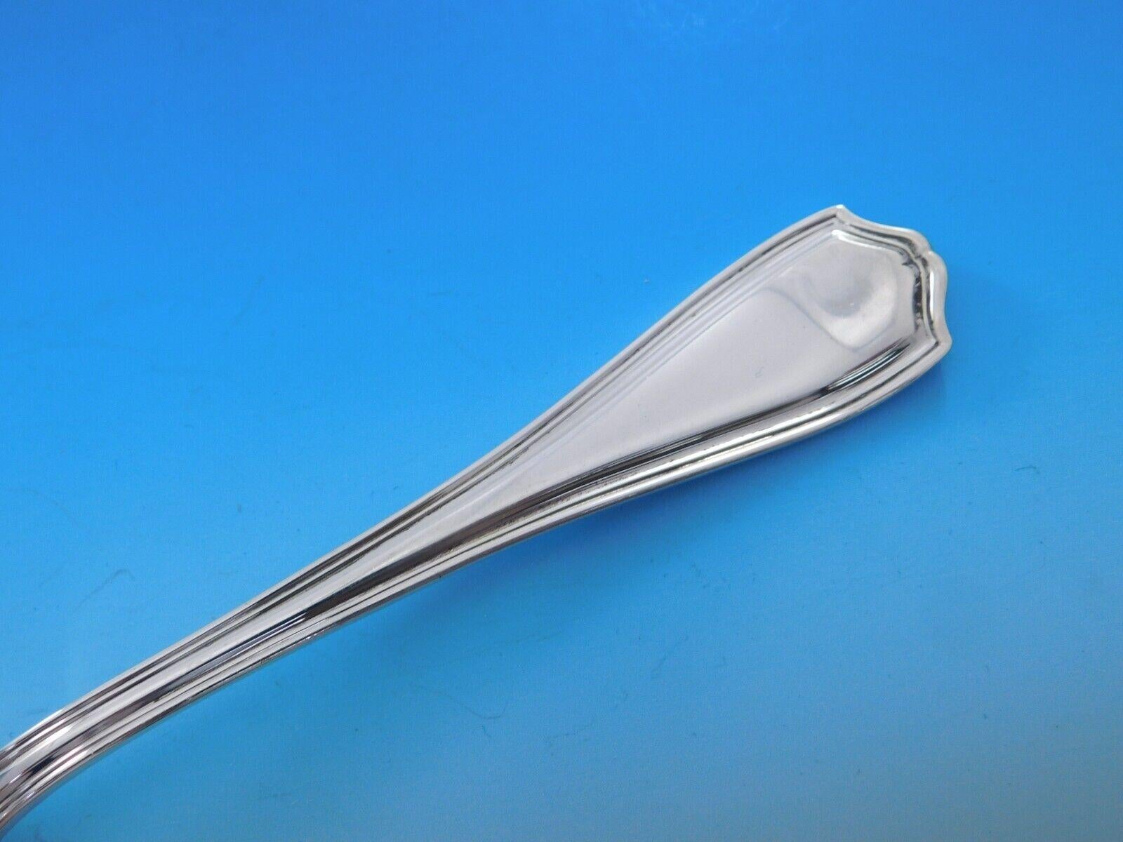 20ième siècle Service de couverts en argent sterling Georgian Plain par Birks, 81 pièces, Canada en vente