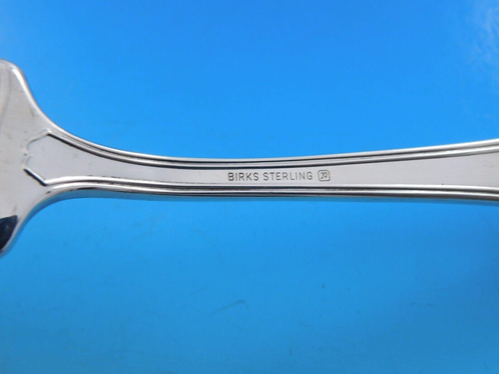 Service de couverts en argent sterling Georgian Plain par Birks, 81 pièces, Canada en vente 1