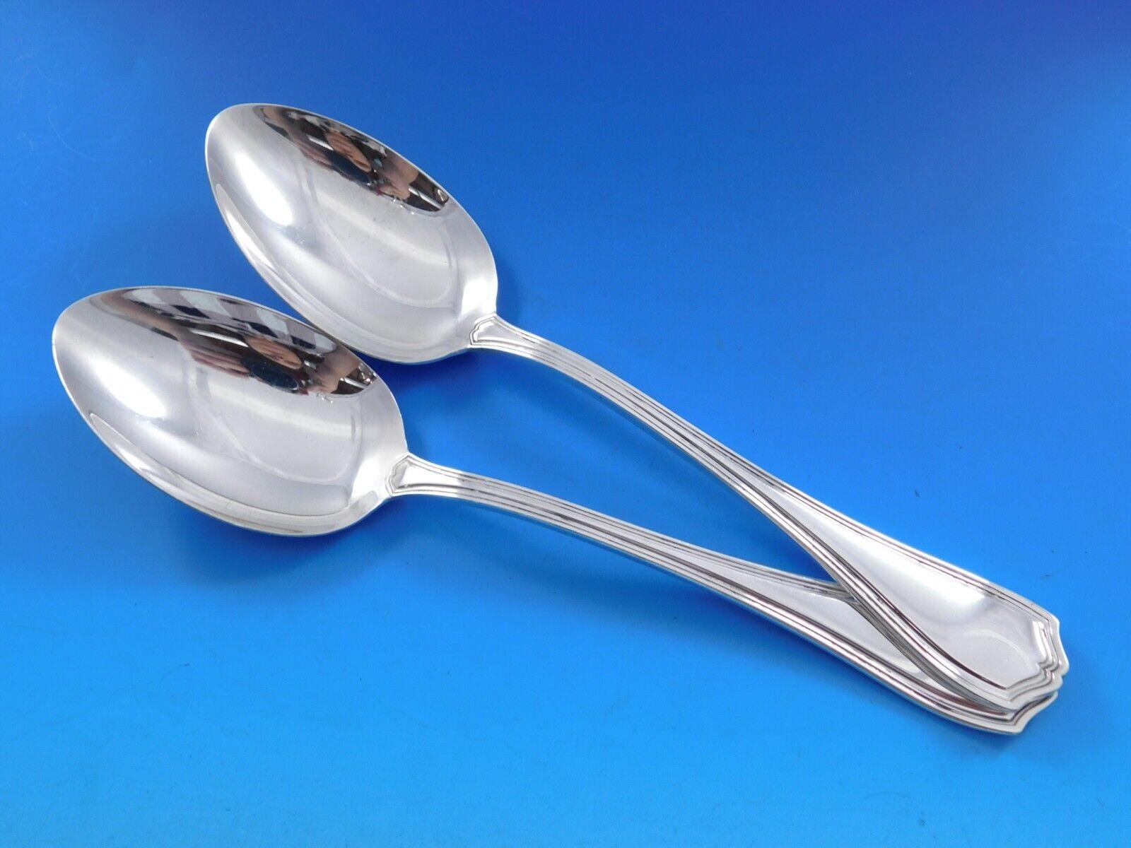 Service de couverts en argent sterling Georgian Plain par Birks, 81 pièces, Canada en vente 2