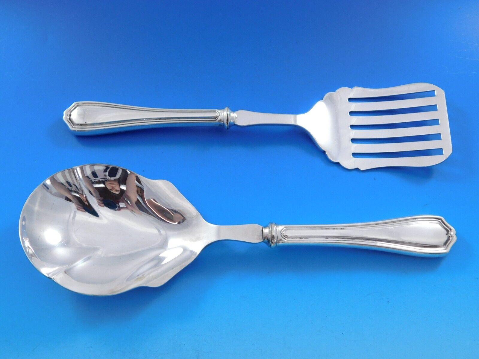 Service de couverts en argent sterling Georgian Plain par Birks, 81 pièces, Canada en vente 4