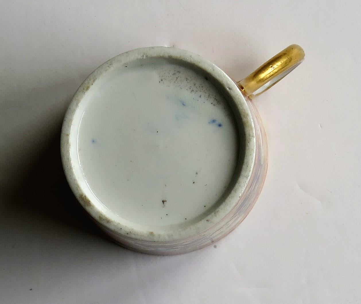 Georgian Porcelain Coffee Can by Spode Hand-Painted Dollar Ptn 715, circa 1805 10