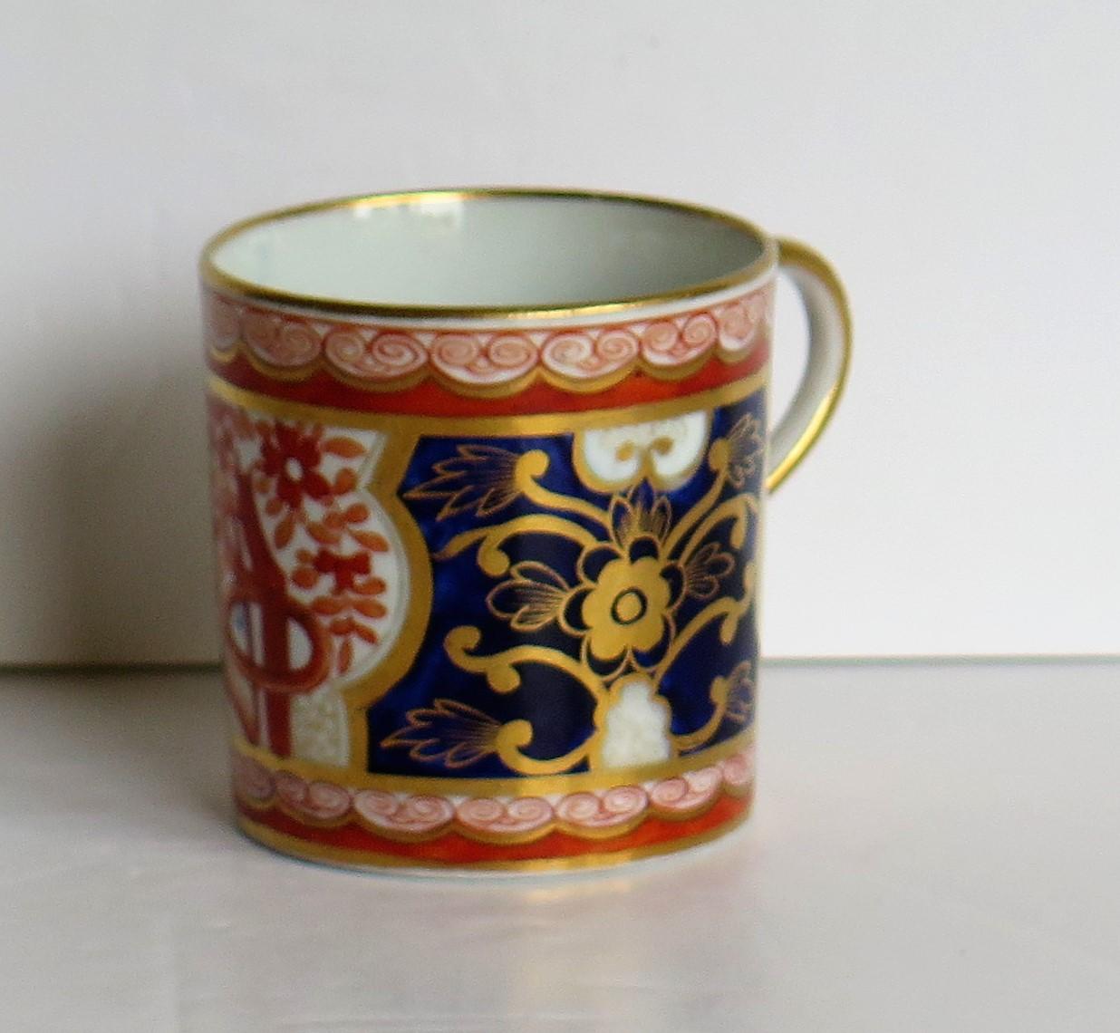 Georgian Porcelain Coffee Can by Spode Hand-Painted Dollar Ptn 715, circa 1805 4