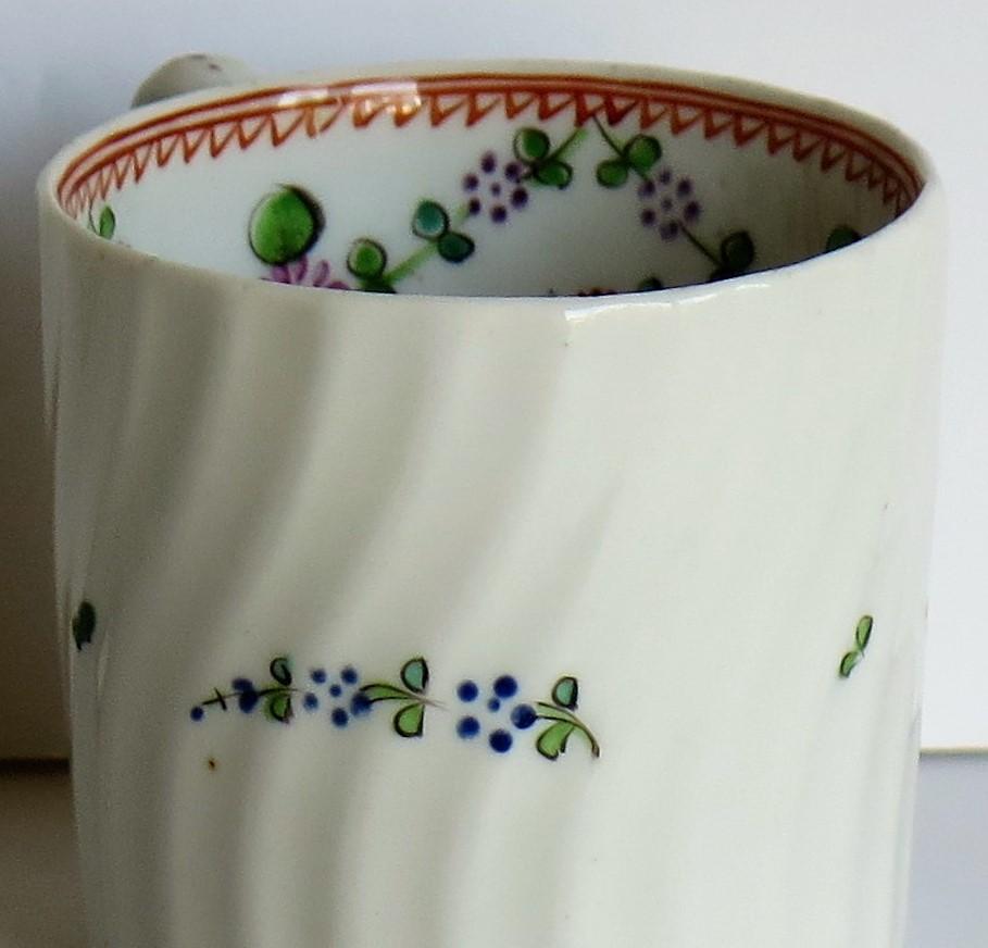 Georgian Porcelain Coffee Can Finely Hand Painted by Grainger English circa 1800 5