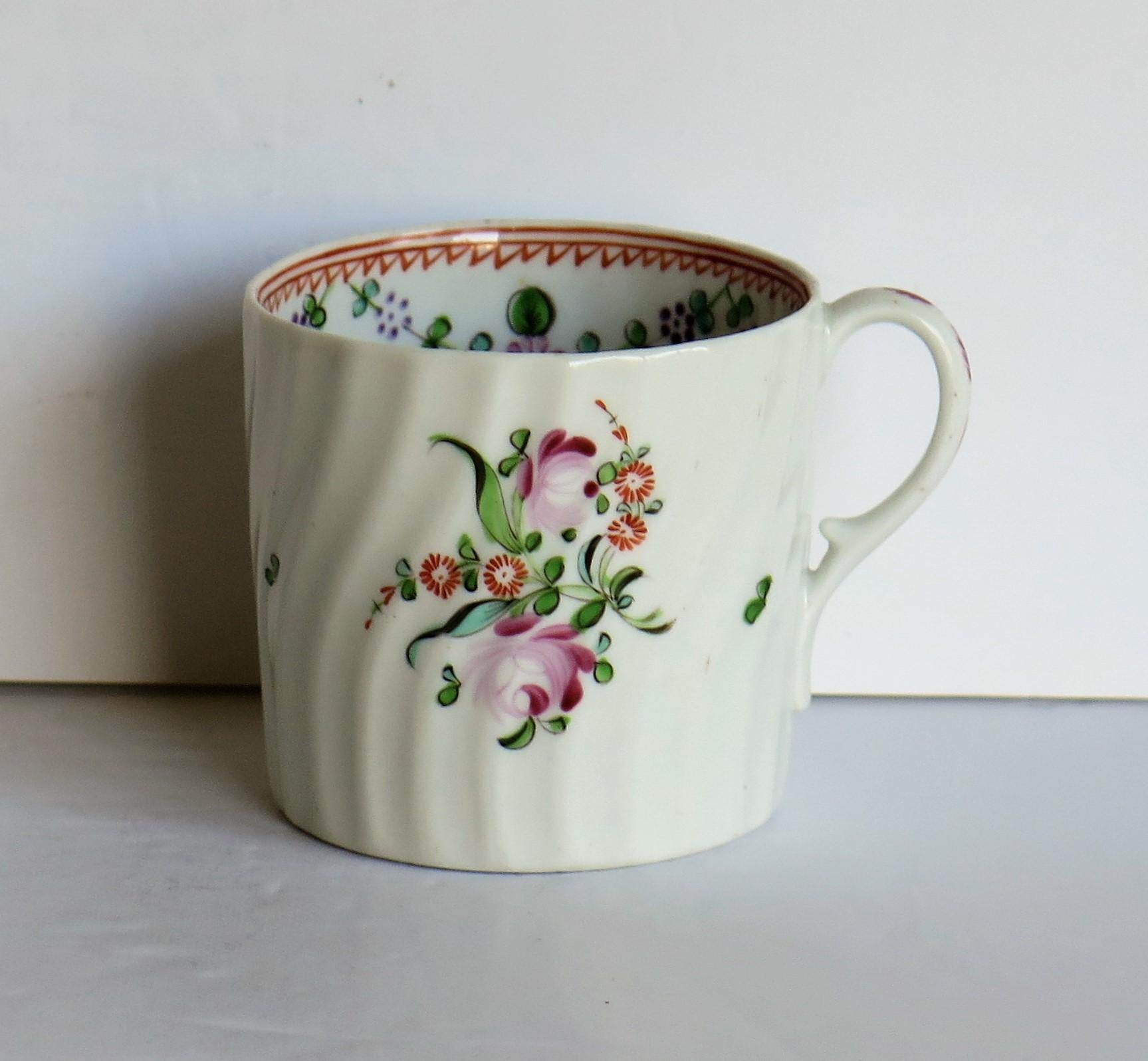 George III Georgian Porcelain Coffee Can Finely Hand Painted by Grainger English circa 1800