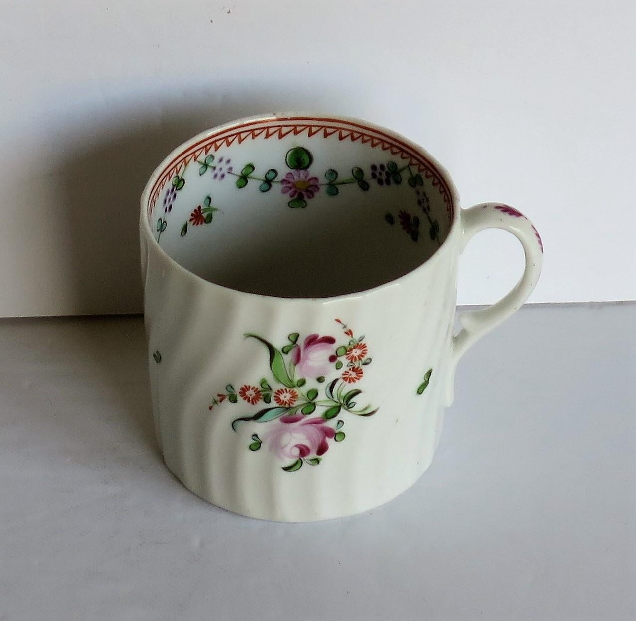Georgian Porcelain Coffee Can Finely Hand Painted by Grainger English circa 1800 1