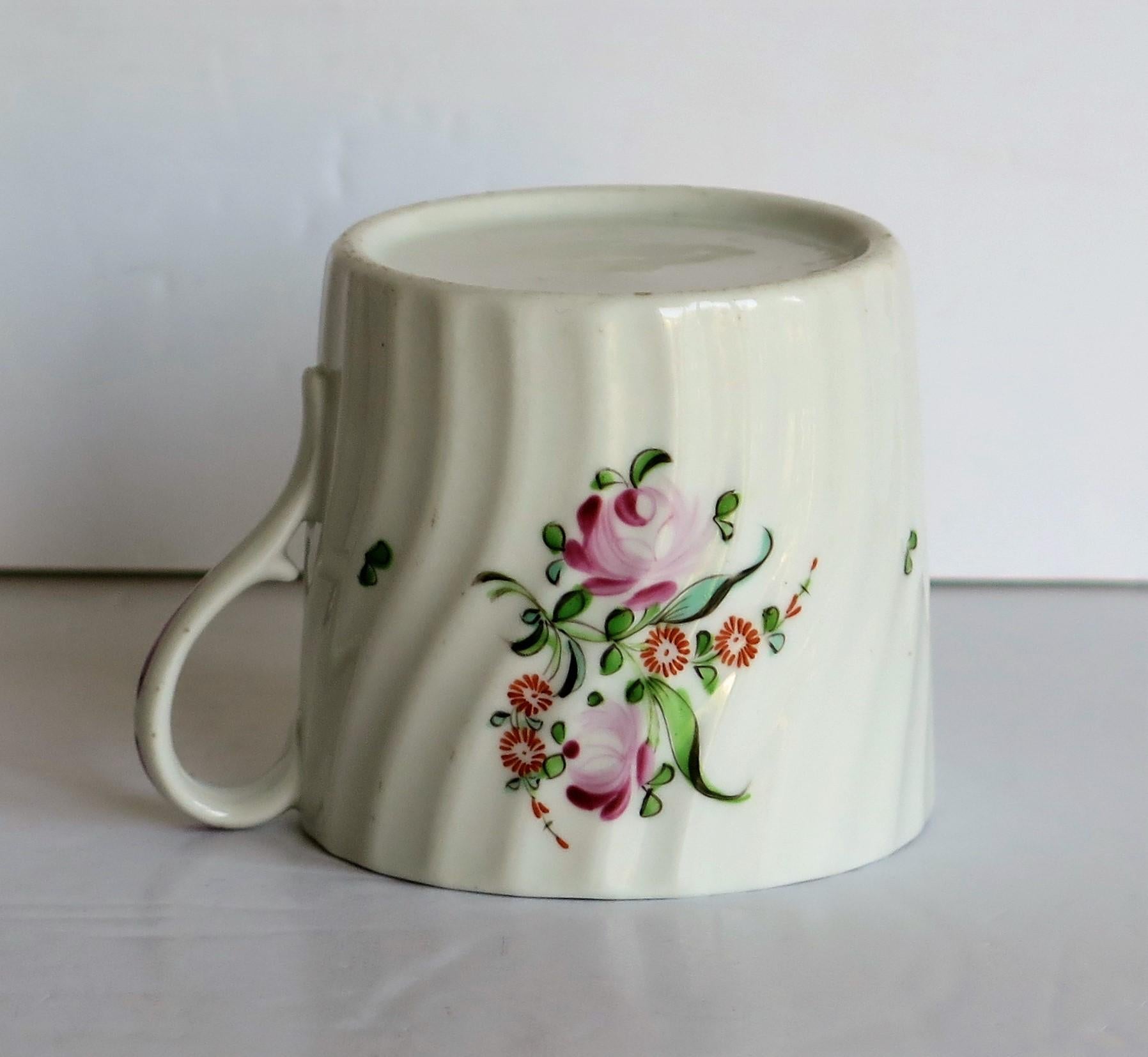 Georgian Porcelain Coffee Can Finely Hand Painted by Grainger English circa 1800 2