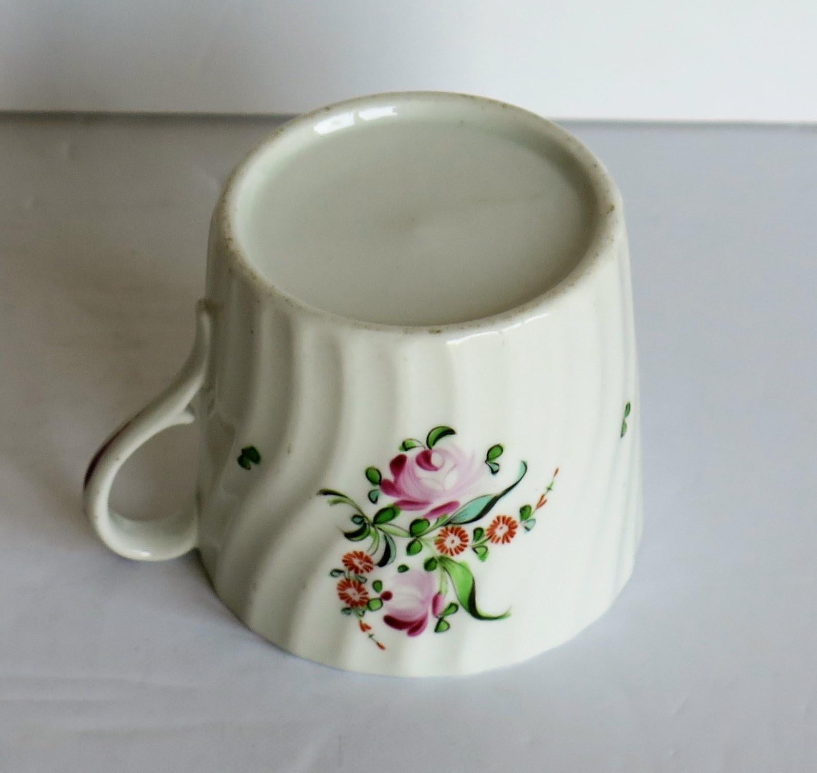 Georgian Porcelain Coffee Can Finely Hand Painted by Grainger English circa 1800 3