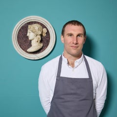 Georgian Porphyry Marble Roundel Of Dionysus