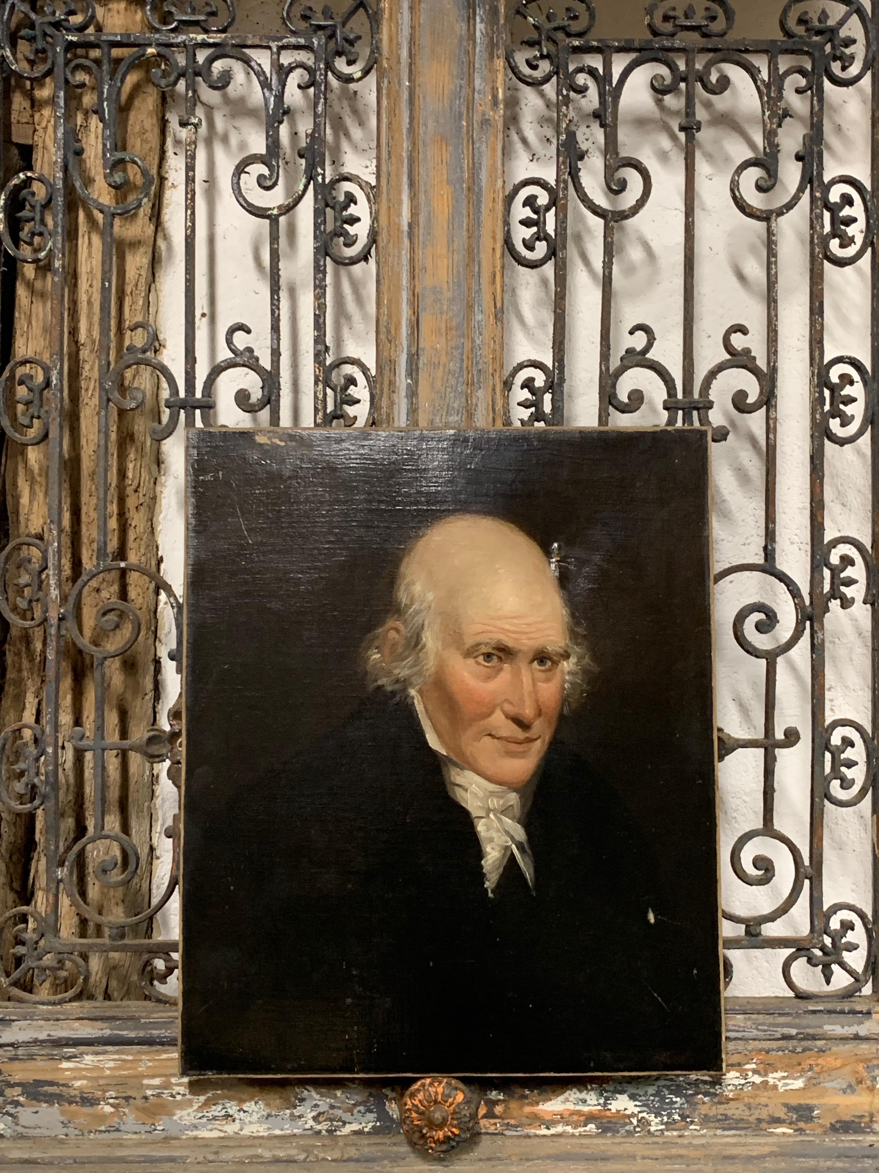 Un portrait d'un gentleman à l'huile sur toile de style géorgien de belle qualité. 
Usure de la toile que l'on peut voir sur les photos.

Veuillez nous contacter directement pour un devis d'expédition dans le monde entier.