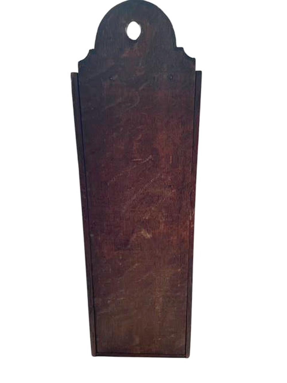 Georgian Quarter Sawn Oak Candle Box with Burr Walnut Inlay For Sale 3