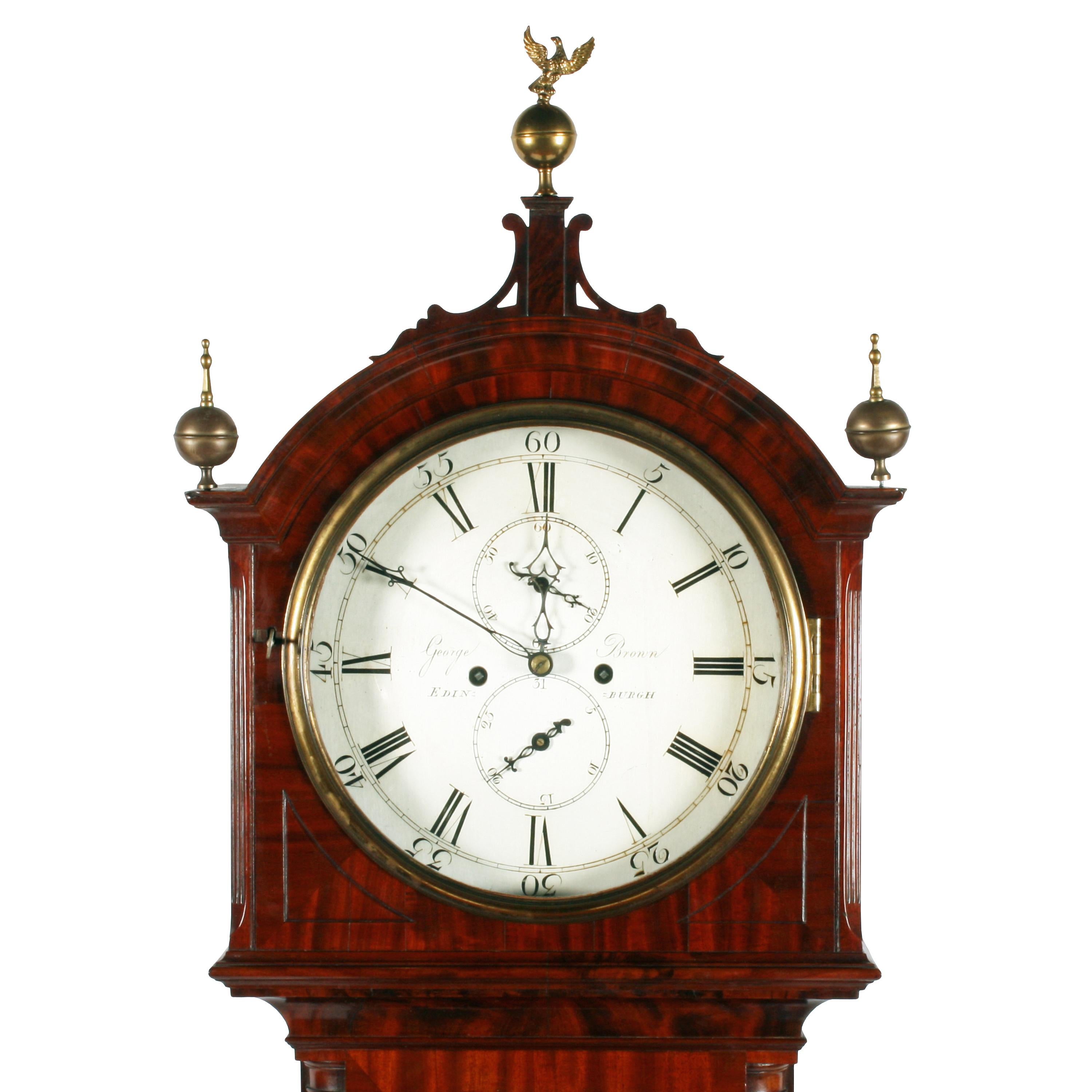 Georgian Quarter Strike Grandfather Clock In Good Condition For Sale In Newcastle Upon Tyne, GB
