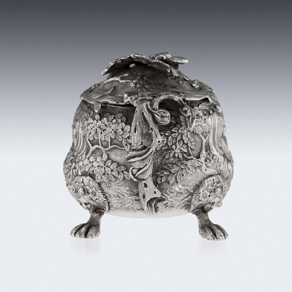 British Georgian Rare Silver Mustard Pot, Edward Farrell, circa 1821