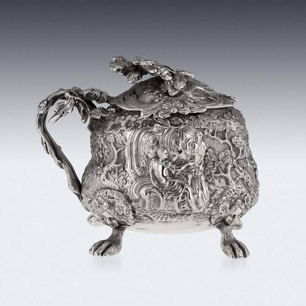 Georgian Rare Silver Mustard Pot, Edward Farrell, circa 1821 In Good Condition In Royal Tunbridge Wells, Kent