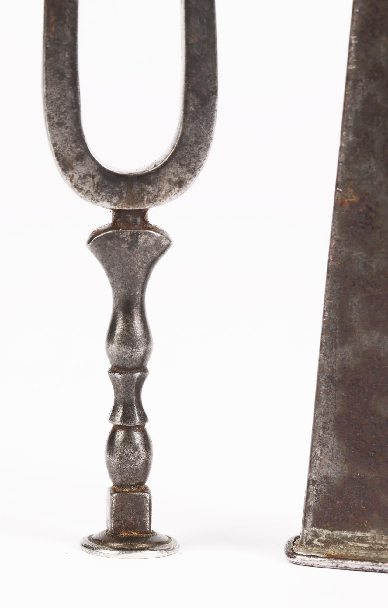Georgian Rare Steel Cased Tuning Fork For Sale 2