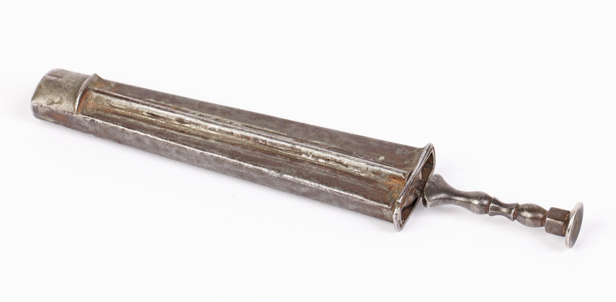 George III Georgian Rare Steel Cased Tuning Fork For Sale