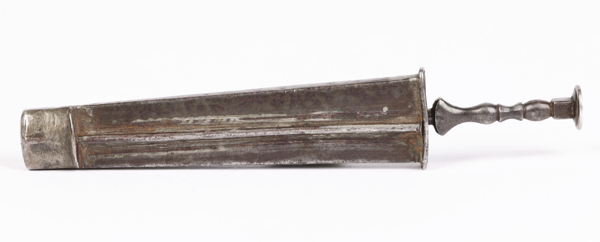 Early 19th Century Georgian Rare Steel Cased Tuning Fork For Sale