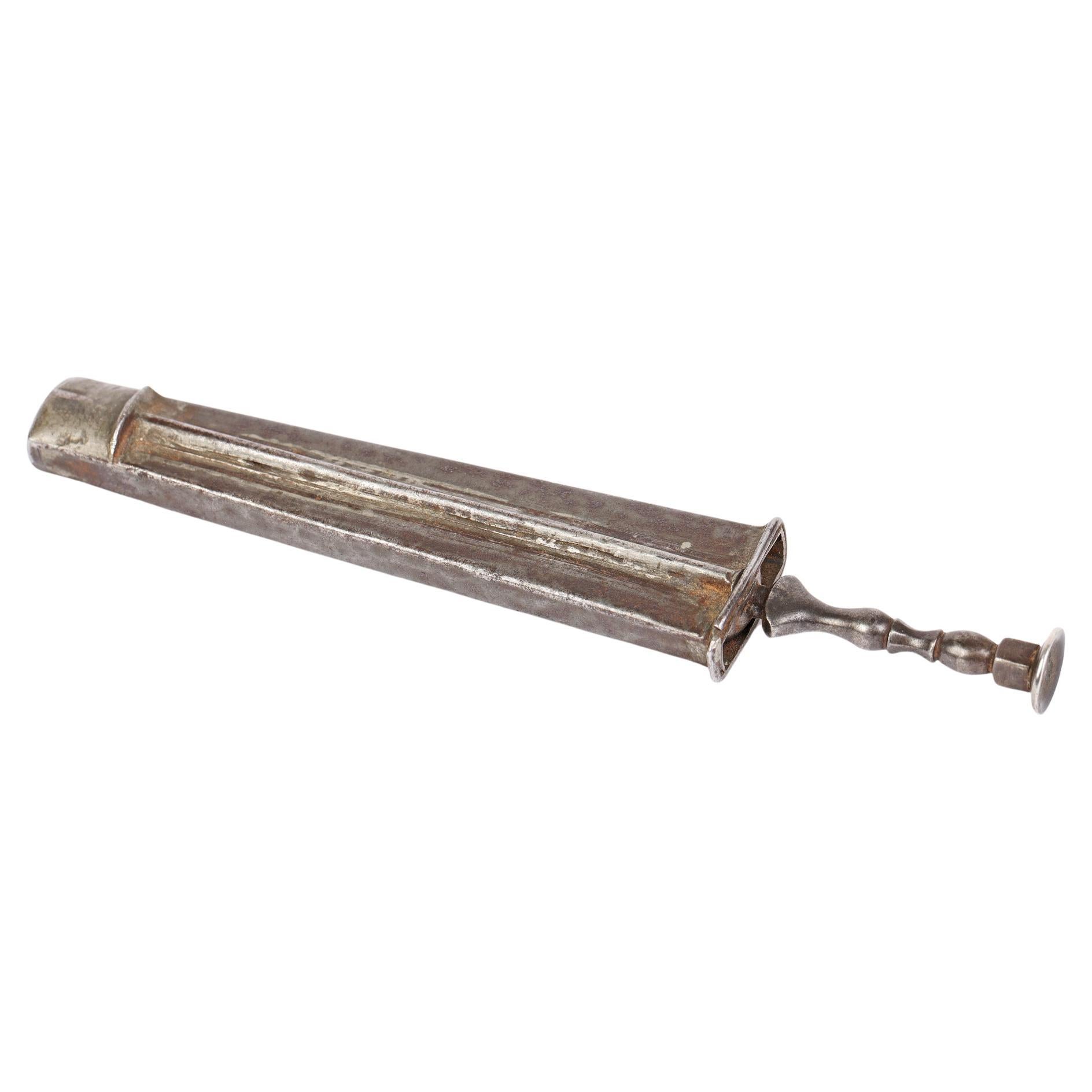 Georgian Rare Steel Cased Tuning Fork For Sale