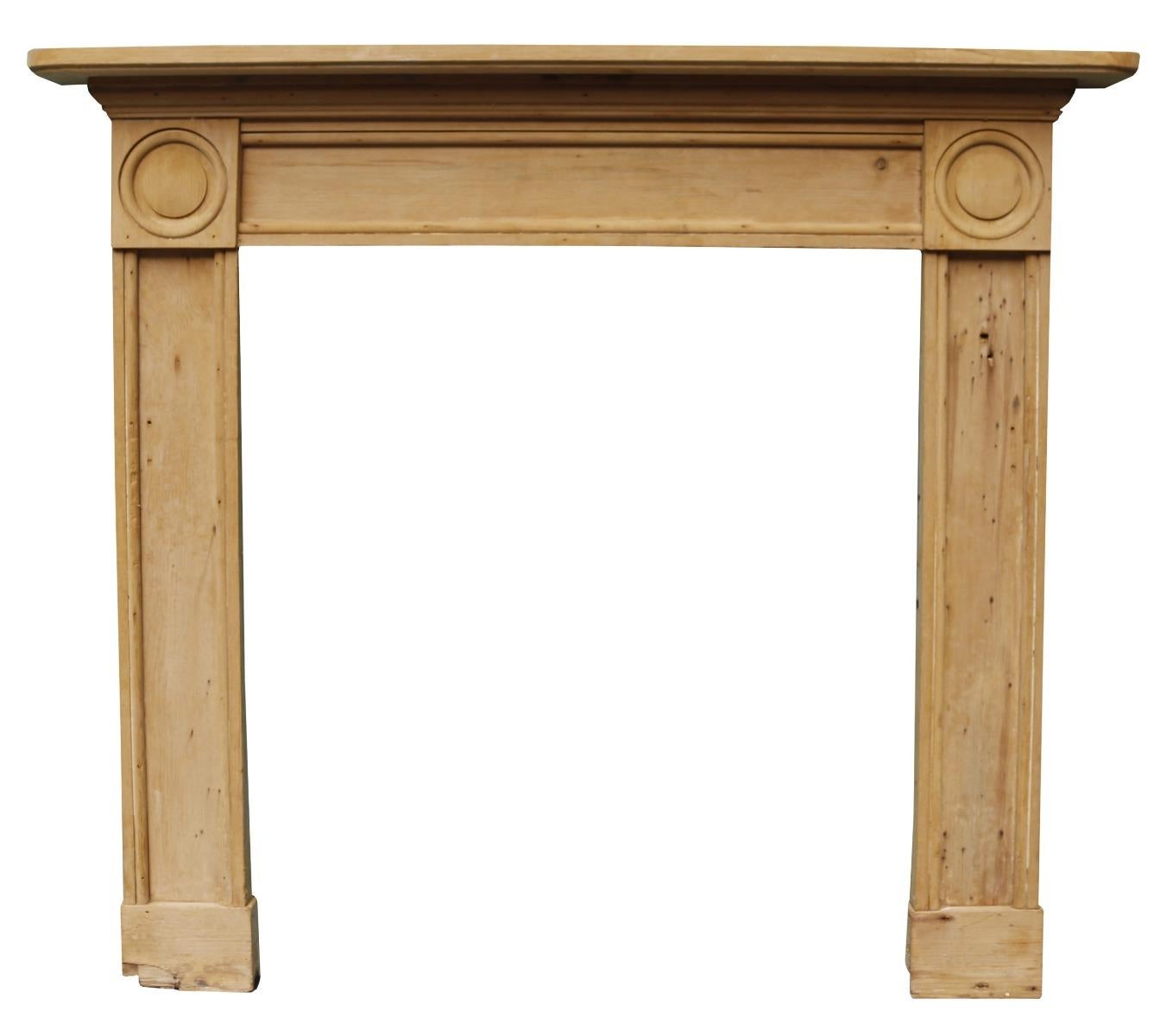 A late Georgian Bulls-eye style fire surround, reclaimed a farmhouse in Norfolk.

We have two of these surrounds available.

Additional Dimensions:

Opening height 96.5 cm

Opening width 86.5 cm

Width between outside of the foot blocks