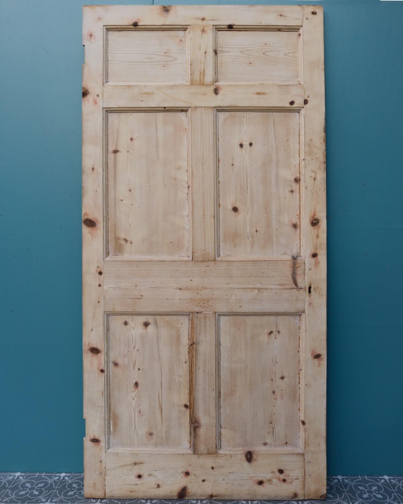 English Georgian Reclaimed Stripped Pine Door