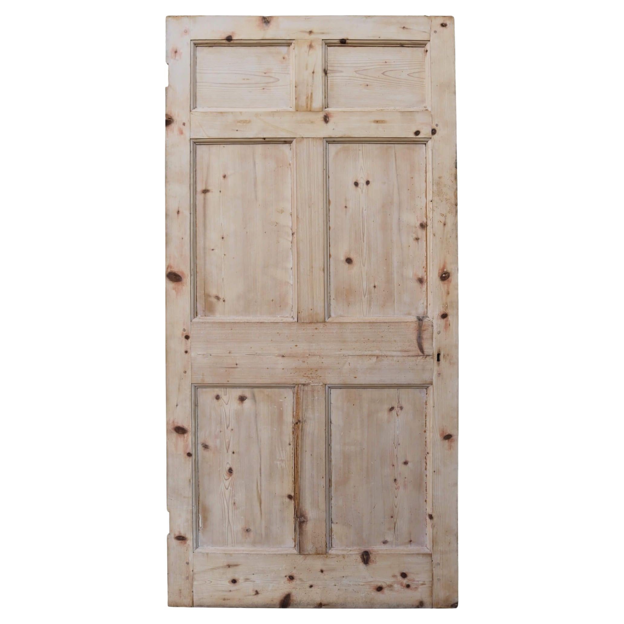 Georgian Reclaimed Stripped Pine Door