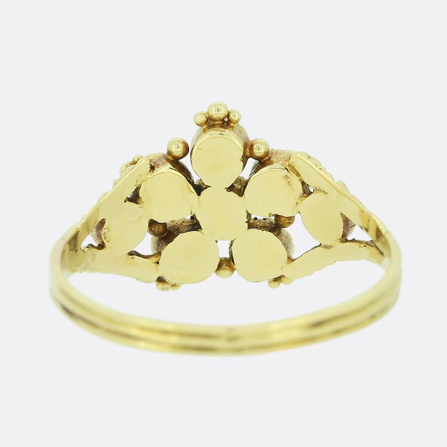 Georgian Regard Cluster Ring In Good Condition For Sale In London, GB